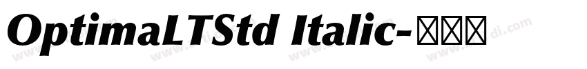 OptimaLTStd Italic字体转换